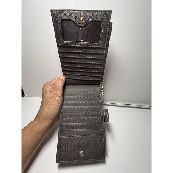 Travelambo RFID Blocking Bi Fold Multi Card Large Wallet In Gray New - Picture 4 of 6